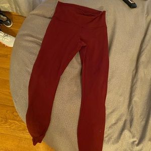 Lululemon Maroon Leggings